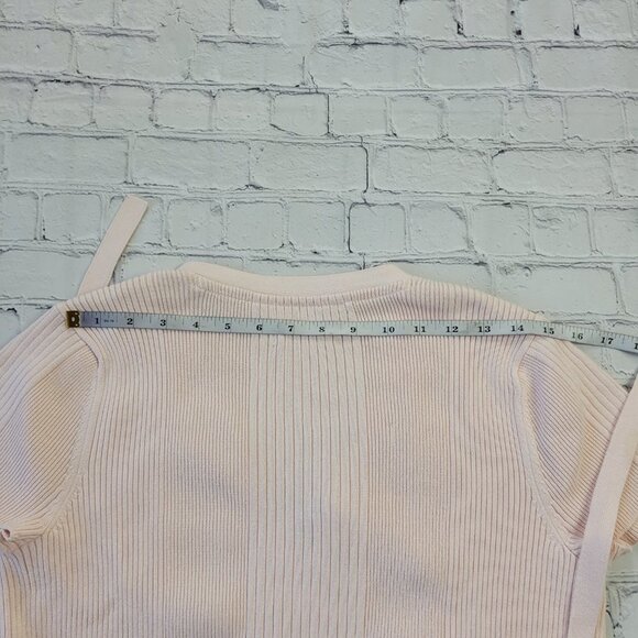Tommy Hilfiger Woman’s Light pink wrap short sleeve knit top size S - Picture 7 of 11